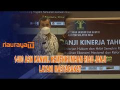 KANWIL KEMENKUMHAM RIAU DEKLARASI JANJI KINERJA TAHUN 2022